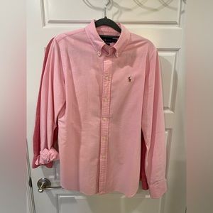Banana Republic- Women’s Medium - Pink OXFORD button down dress shirt
